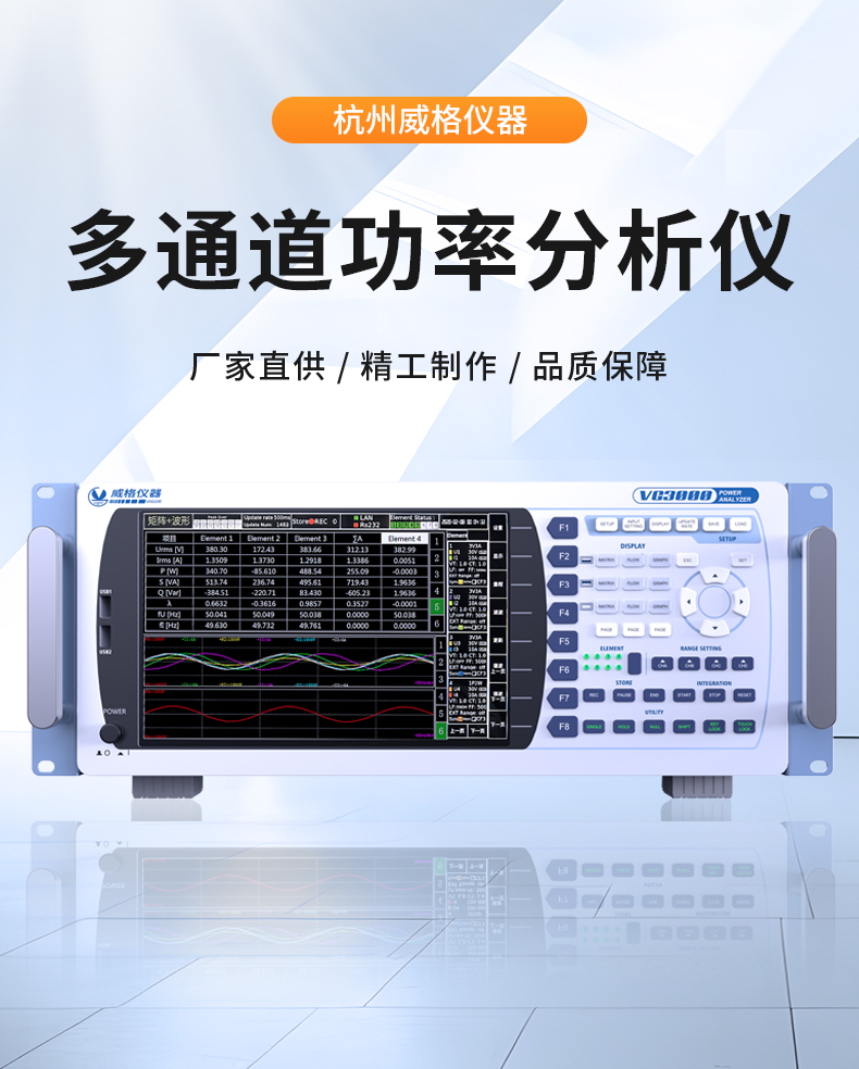 威格新品-多通道，多功能、高精度功率分析儀VG3000系列 廠家直銷(xiāo) 質(zhì)量保障插圖