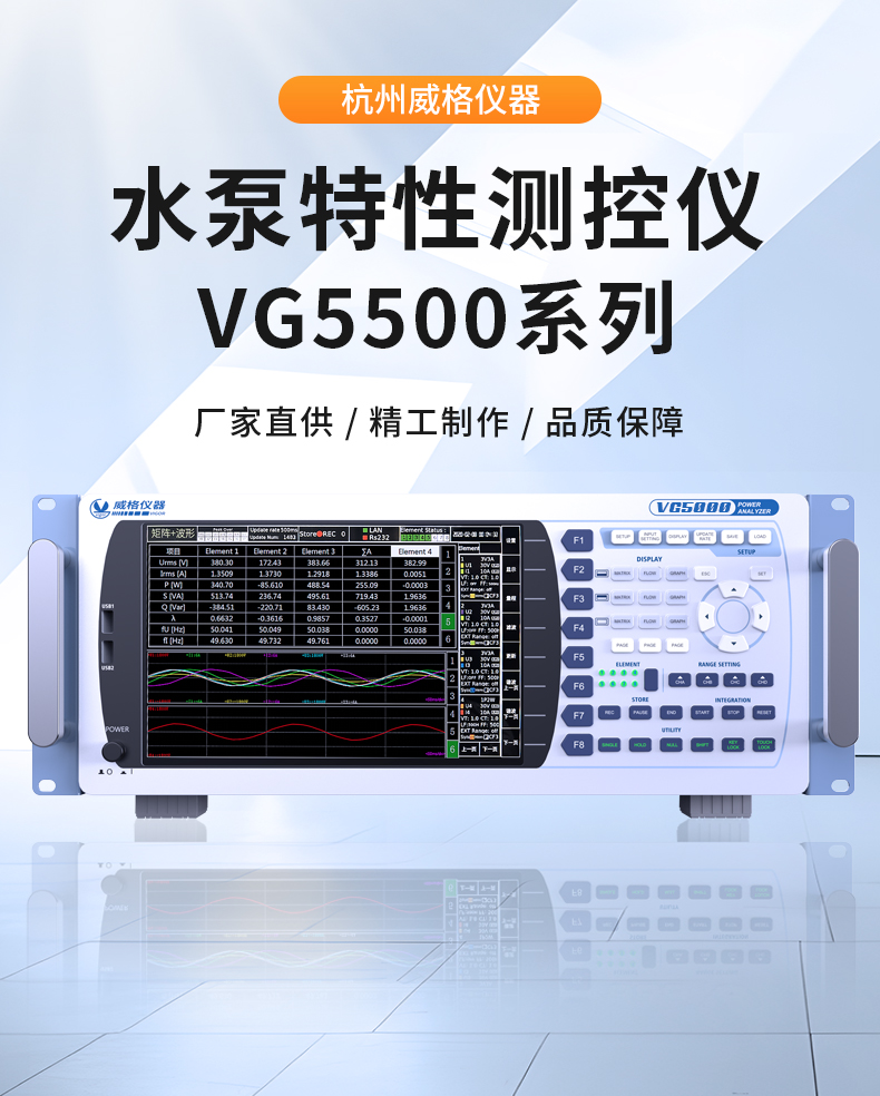 威格新品-VG5500系列水泵特性測(cè)控儀 廠家直銷 質(zhì)量保障插圖